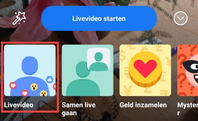 maskers voor livevideo's op Facebook
